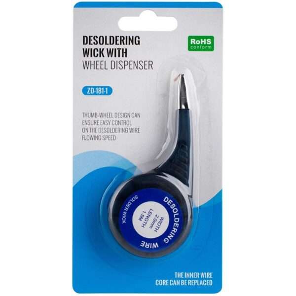 Desoldering wick Wheel Dispenser with Thumb Wheel Design MTQ-181-1