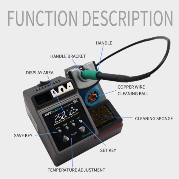 AIFEN A9 PRO Soldering Station Compati JBC Soldering Iron Tips C210/C245/C115 Handle Lead-free Electronic Welding Rework Station - Image 5