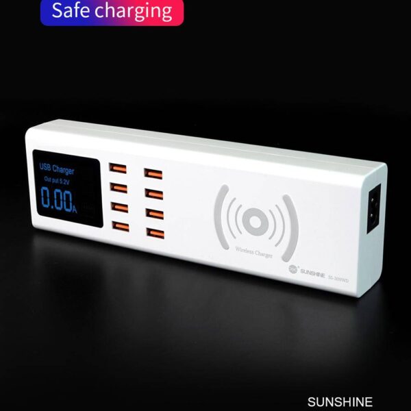 SS-309WD 8 USB ports Smart USB charger for wireless phone charging