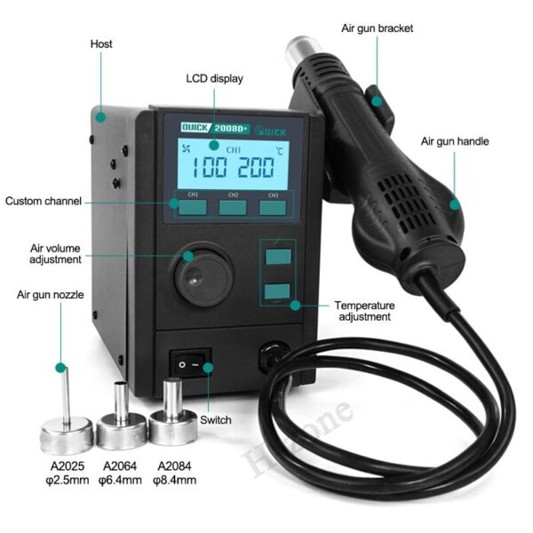 QUICK 2008D+ Desoldering Rework Station - Image 5