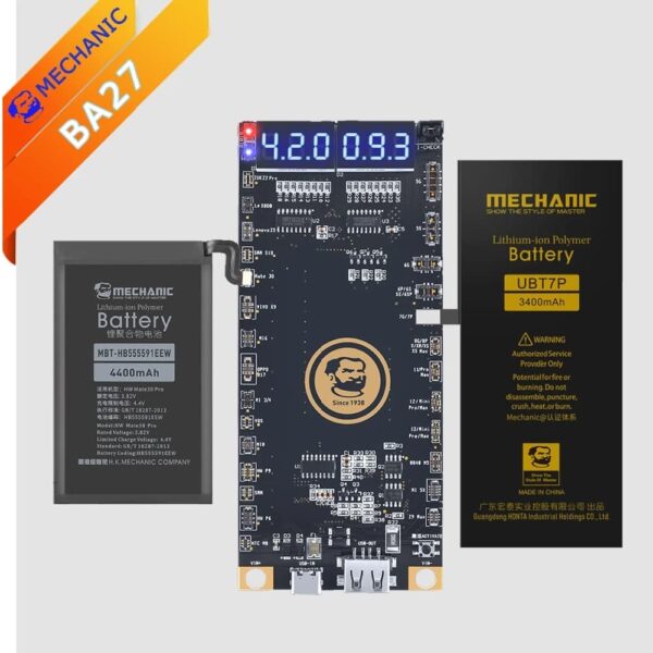 Mechanic BA27 Battery Activation Detection Board with USB Cable Latest Support iPhone13 Series